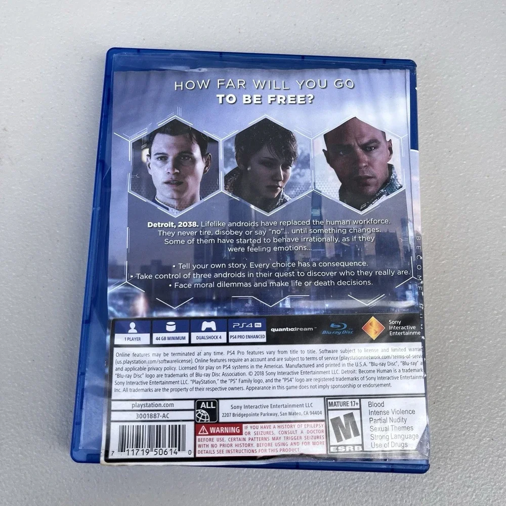 Detroit: Become Human PS4 - Sony PlayStation 4 Pre-owned Works Tested